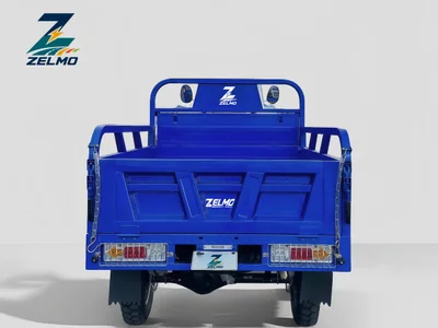ZELMO carrocería de carga abierta azul vista trasera
