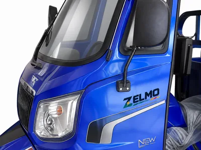 ZELMO carrocería con techo azul vista de detalle