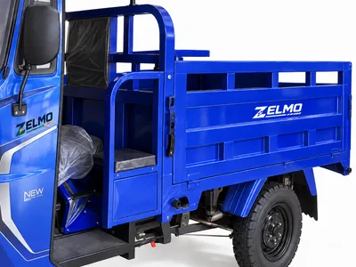 ZELMO carrocería con techo azul vista de detalle