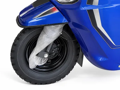 ZELMO carrocería con techo azul vista de detalle