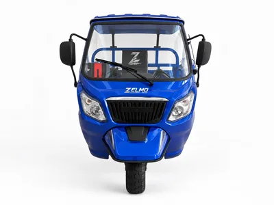 ZELMO carrocería con techo azul vista frontal