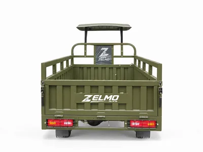 ZELMO هيكل بمظلة زيتي منظر خلفي