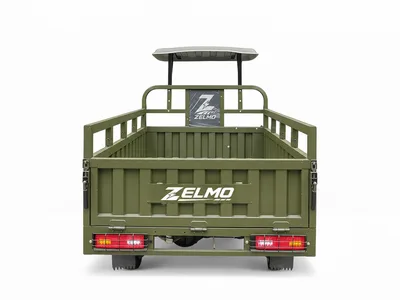 ZELMO هيكل بمظلة زيتي منظر خلفي