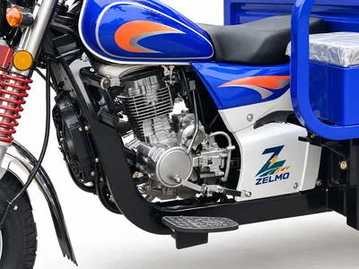 ZELMO carrocería de carga abierta azul vista de detalle