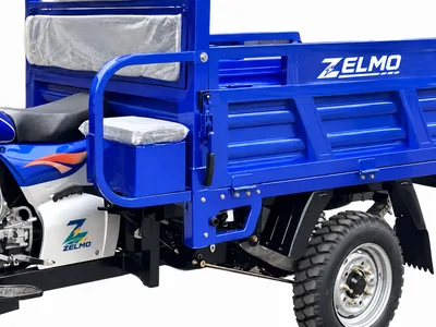 ZELMO carrocería de carga abierta azul vista de detalle