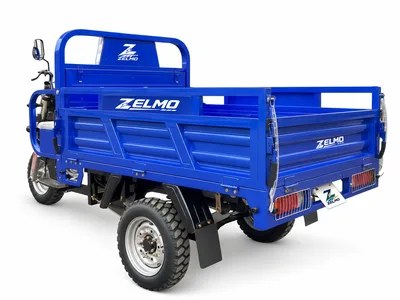 ZELMO carrocería de carga abierta azul vista lateral