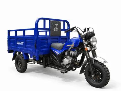 ZELMO carrocería multiuso azul vista de tres cuartos delantera