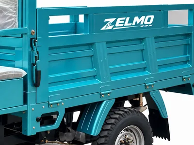 ZELMO carrocería de carga abierta verde azulada vista de detalle