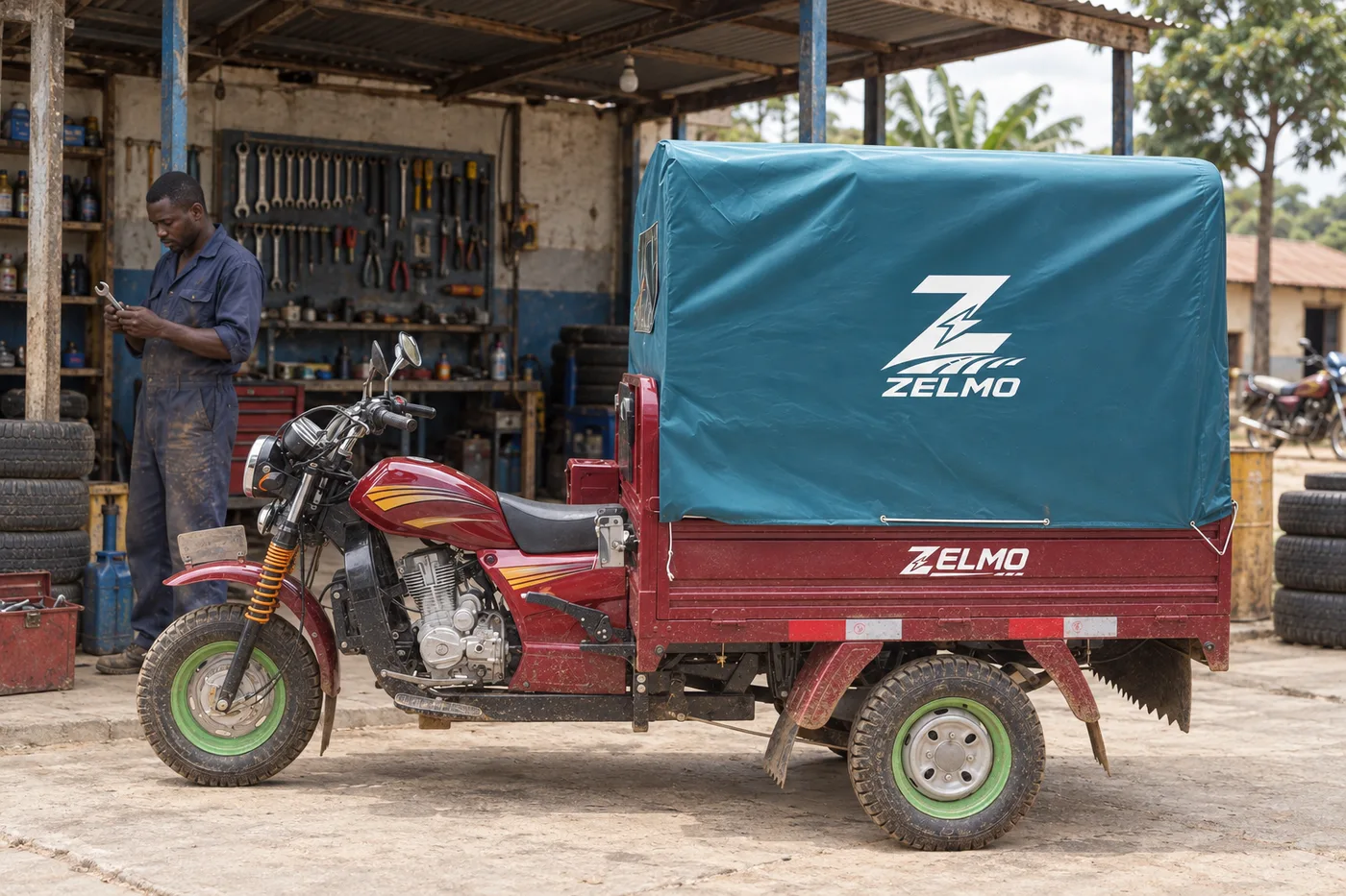 ZELMO هيكل بانتظار التصنيف أحمر منظر جانبي · الورشة المحلية